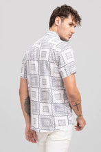 Load image into Gallery viewer, GREY DESIGNER PRINTED HALF SLEEVE SHIRT
