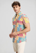 Load image into Gallery viewer, MULTI DESIGNER PRINTED HALF SLEEVE SHIRT
