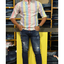 Load image into Gallery viewer, BEST DESIGNING RAJVADI 100% cotton Premium design Full Sleeve Shirt
